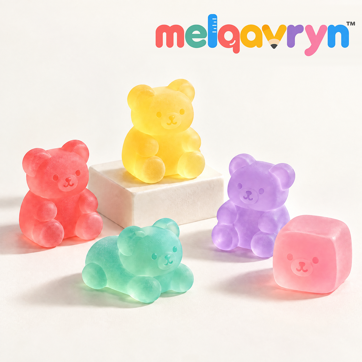 Melqavryn™ Colorful Squishy Bear Set