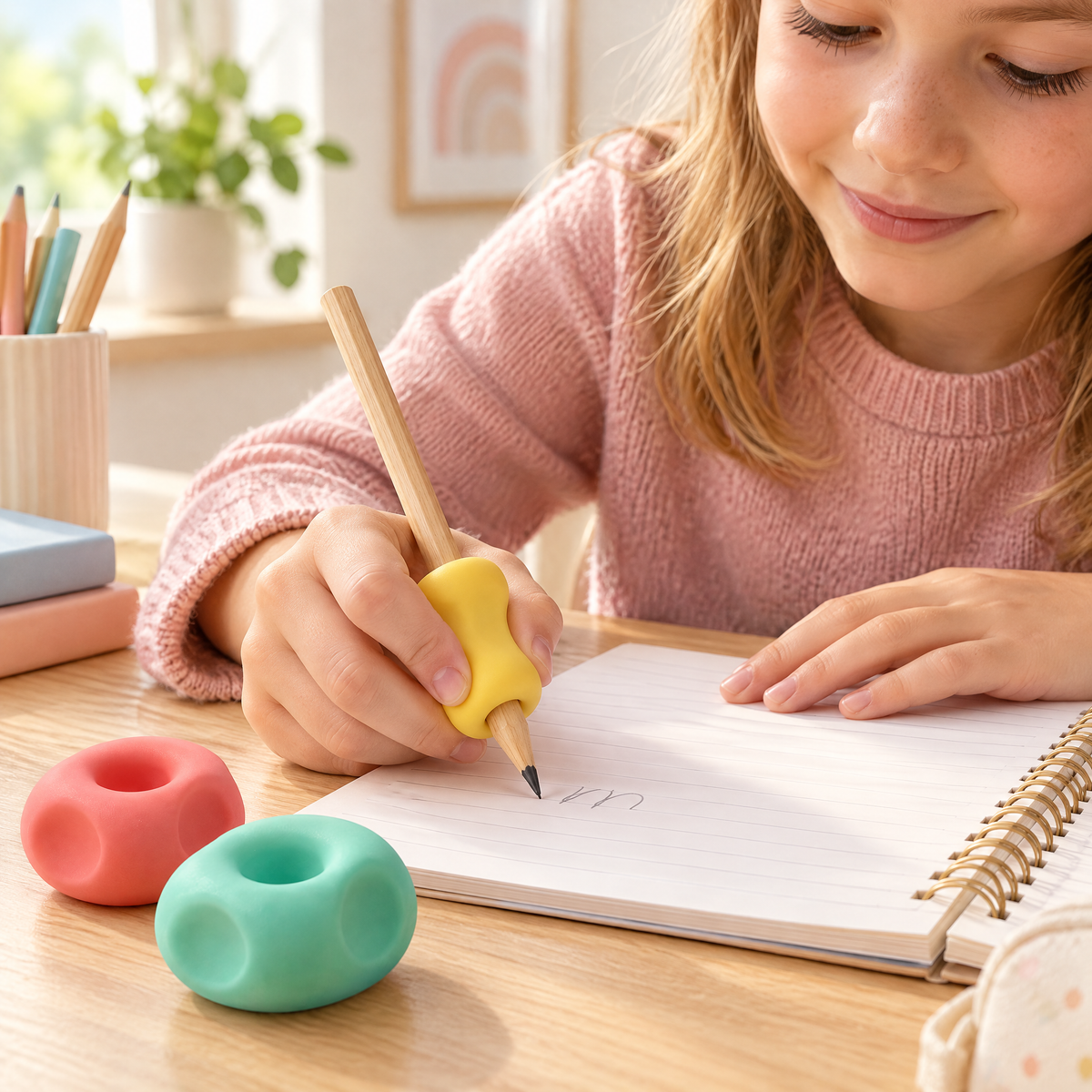 Melqavryn™ Ergonomic Silicone Pencil Grip Set