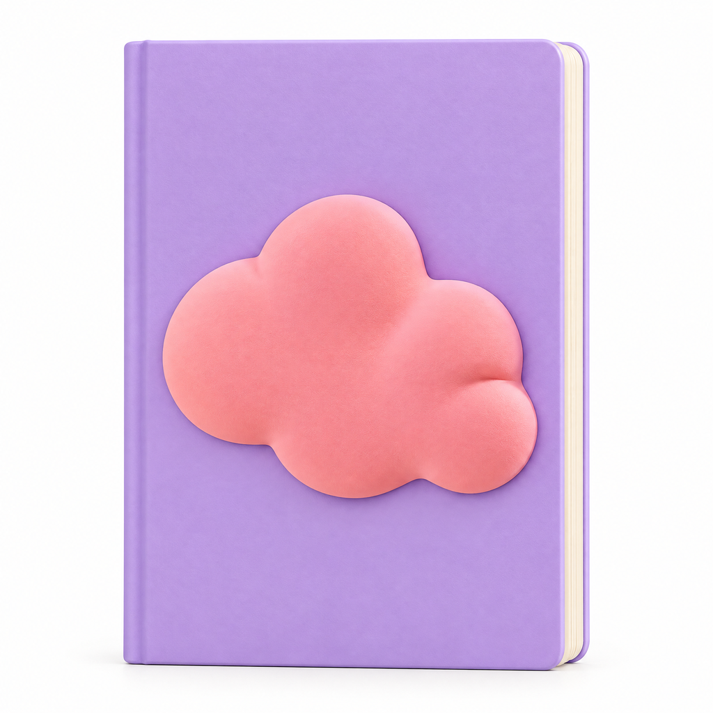 Melqavryn™ Soft Cloud Cover Notebook