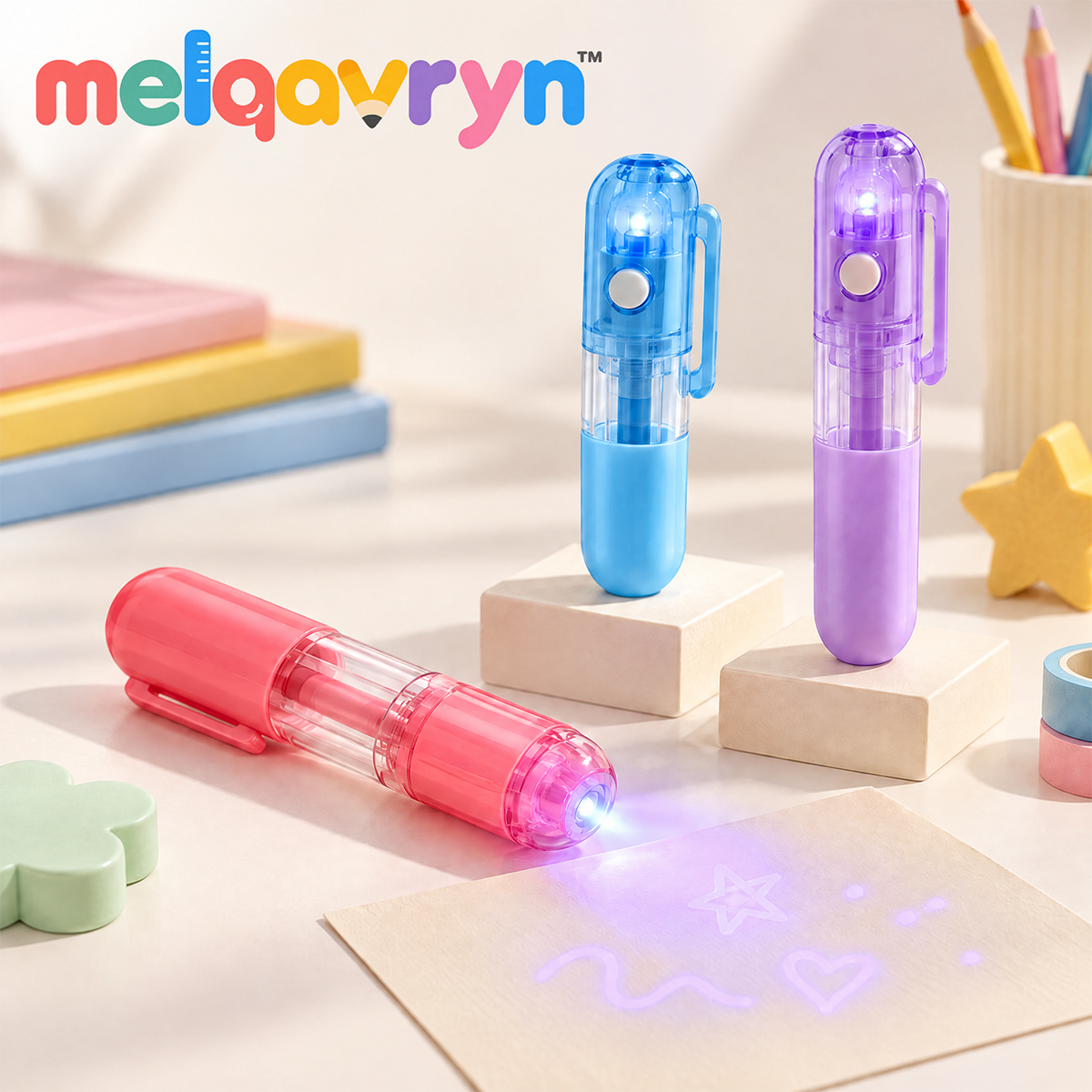Melqavryn™ Light-Up Secret Message Pen