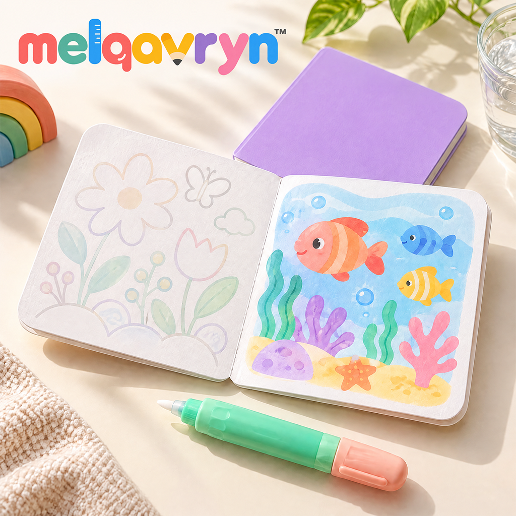 Melqavryn™ Reusable Water Painting Activity Book