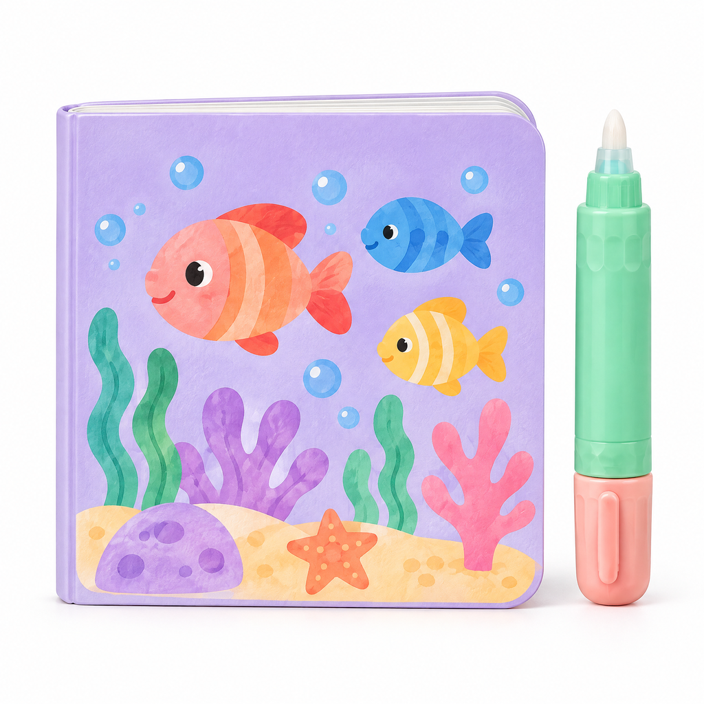 Melqavryn™ Reusable Water Painting Activity Book