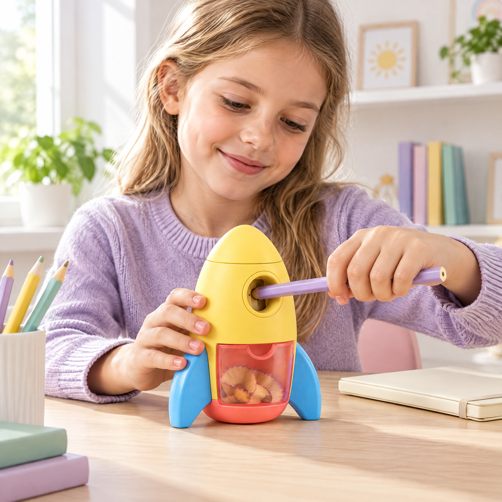 Melqavryn™ Rocket Pencil Sharpener