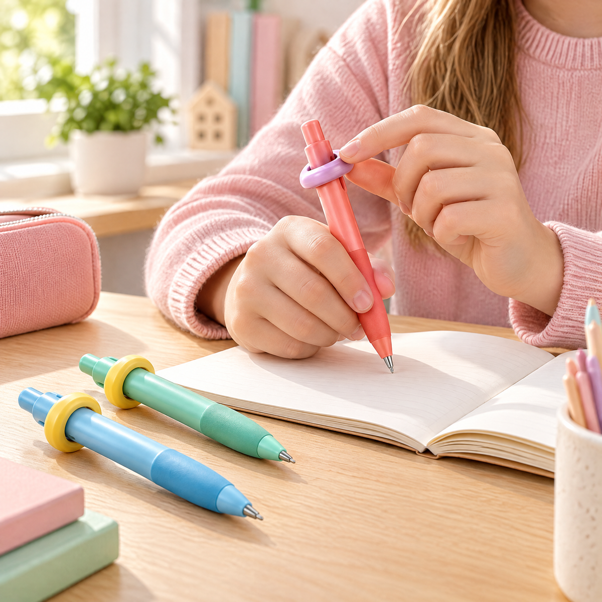 Melqavryn™ Fidget Ring Pen Set