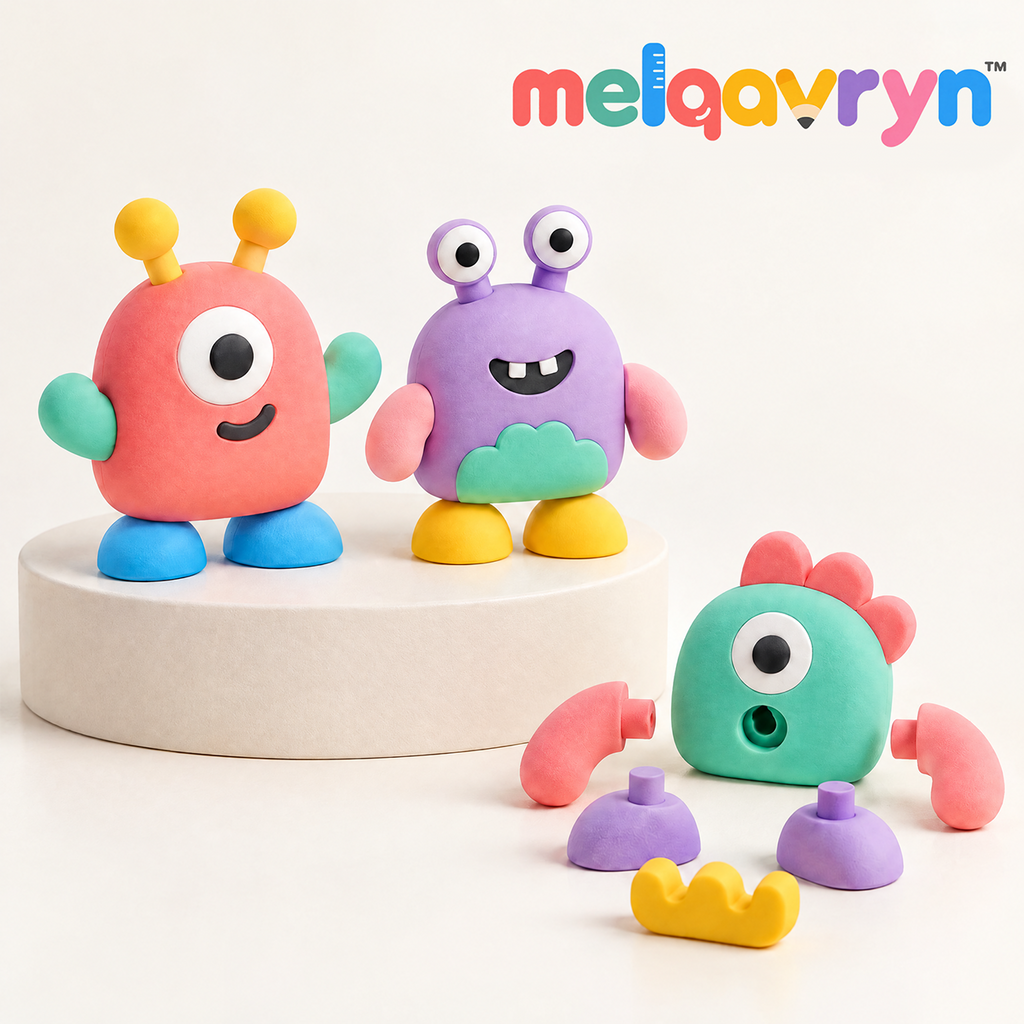 Melqavryn™ Build-Your-Own Monster Eraser Set