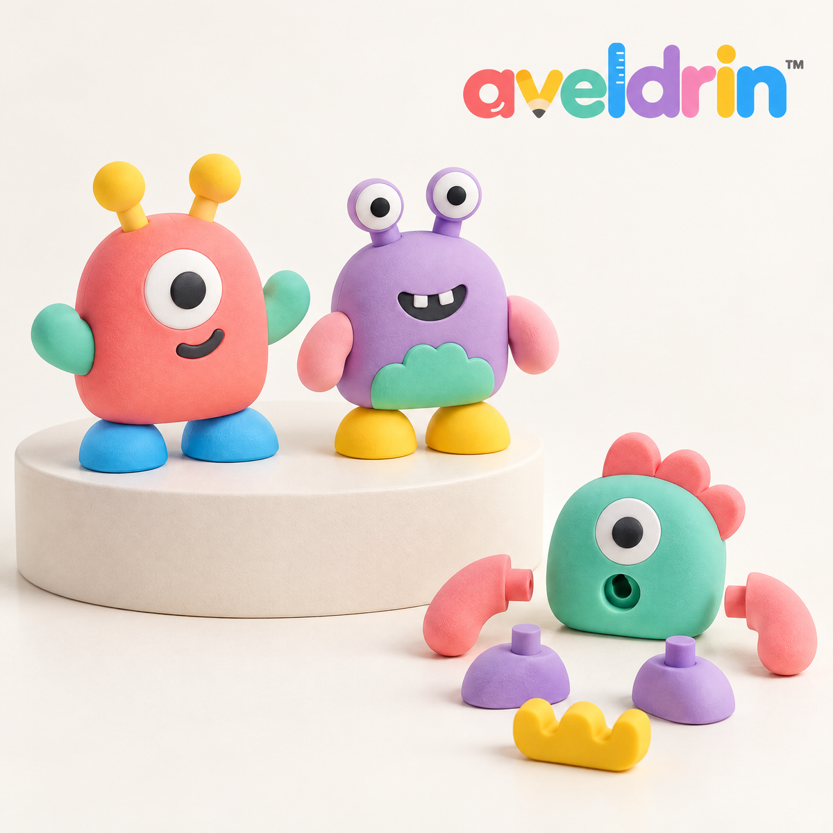 Melqavryn™ Build-Your-Own Monster Eraser Set