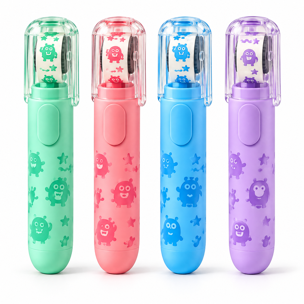 Melqavryn™ Cute Roller Stamp Pen Set